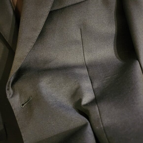 Suitsupply Solid Navy Blue Slim Fit Super 110's Italian Wool Suit 38R - Picture 10 of 10